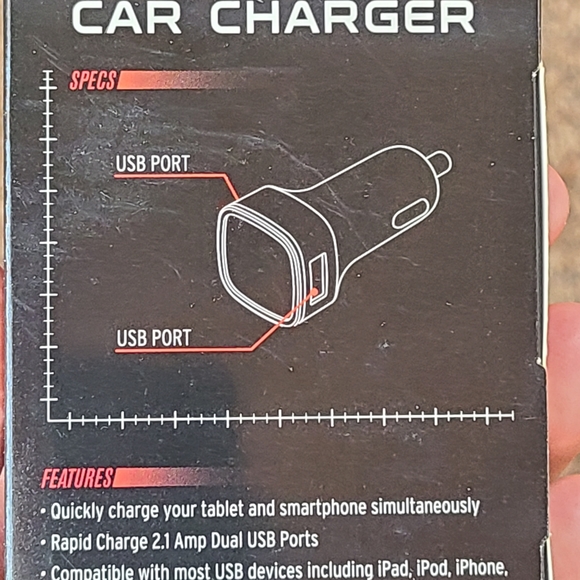MLB St. Louis Cardinals Dual USB Car Charger - Picture 5 of 6